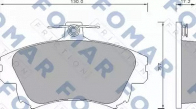FOMAR FRICTION fo677481 -  Комплект тормозных колодок, дисковый тормоз